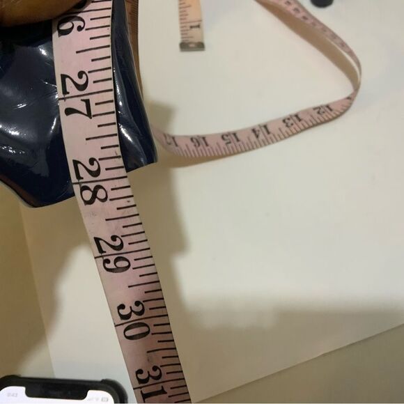 Commando Classic Faux Patent Leather Leggings High Rise Blue Pants Women’s Sz S - Picture 6 of 9